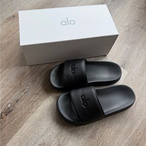 ALO Yoga Black Unisex Slide
